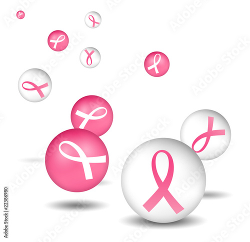 cancer symbol 69. breast cancer pink amp; white