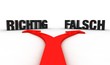 richtig falsch