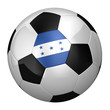 Honduran Soccer Ball isolated over white background