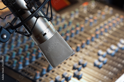 Photo: Recording studio microphone Recording studio microphone