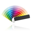 Color fan. Vector.