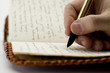 Writing in old book