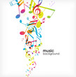 Abstract background with tunes.