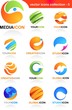 Abstract global business icons Abstract global business icons