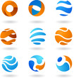 abstract 3d globe vector icons abstract 3d globe vector icons