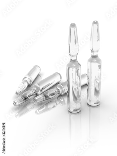 Illustration: glass ampules glass ampules