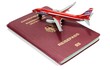 Reisepass DE mit Flieger