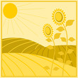 sfondo con paesaggio di campagna
