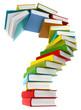 Question symbol from coloured books Question symbol from coloured books
