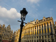 Detail eines historischen Gebäudes in Brüssel