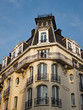 Detail eines historischen Gebäudes in Brüssel