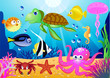 Sealife cartoon Sealife cartoon