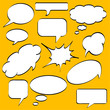 Comics style speech bubbles Comics style speech bubbles