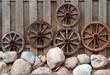 Photo: Old Wheels On A Wall Old Wheels On A Wall