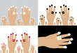 set of hands
