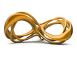 Futuristic orange 3d infinity sign illustration Futuristic orange 3d infinity sign illustration