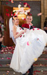 Young wedding couple