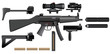 Submachine gun heckler mp5 Submachine gun heckler mp5