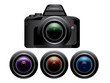 Digital dslr camera silver Digital dslr camera silver
