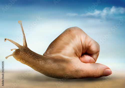 Illustration: Surreal snail Surreal snail