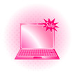 Laptop icon on a white background