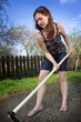 Digging in the garden