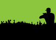 Silhouette Concert crowd