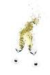 two glasses with champagne