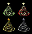 christmas tree vectors