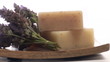 Herbal soap and lavender on tray loop - HD