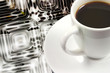 coffe cup on grains coffe cup on grains