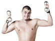 jeune homme exercices avec altères biceps jeune homme exercices avec altères biceps