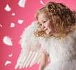 Beautiful little angel girl