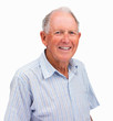 Portrait of a happy senior man isolated against white Portrait of a happy senior man isolated against white