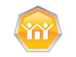 Heptagon House Logo Design Icon