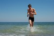 Running out of the sea