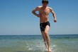 Running out of the sea