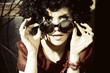 portrait of a beautiful girl with sunglasses