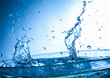 splashing water