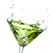 splashing alcohol