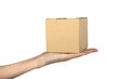 man's hand with box