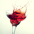 splashing margarita cocktail