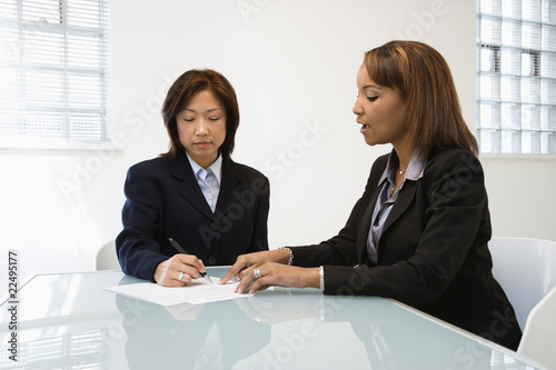 Photo: Businesswomen at work Businesswomen at work