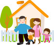 family with two kids