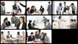 Business team having a brainstorming session
