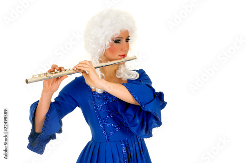 Baroque flautist