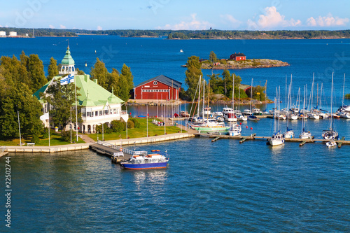 Photo: Summer seascape in Helsinki, Finland Summer seascape in Helsinki, Finland