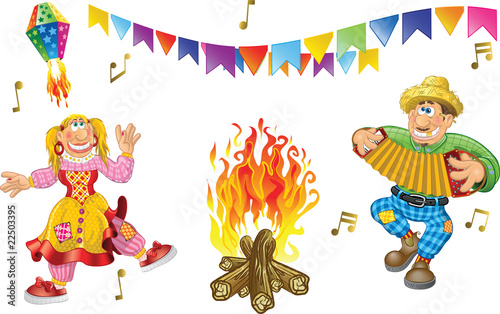 Vector: Junina Party Theme Junina Party Theme