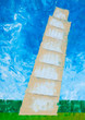 Pisa tower oil painted on canvas Pisa tower oil painted on canvas