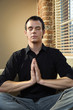 Man in meditation pose
